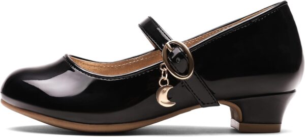 DREAM PAIRS Girls Mary Jane Low Heel Princess Flower Wedding Party Pump Dress Shoes - Image 3