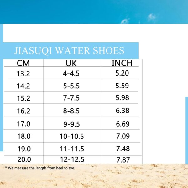 JIASUQI Boys Girls Water Shoes Toddler Quick Dry Aqua Socks Breathable Barefoot Shoes for Beach Swimming Pool - Image 2
