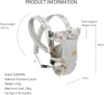 SONARIN Lightweight Breathable Baby Carrier, 4-in-1 Soft 3D Mesh Baby Wrap Carrier Ergonomic Child Carrier Backpack,Multi-Function for Newborn and Toddler 0 to 36 Months(Camo) - Image 6