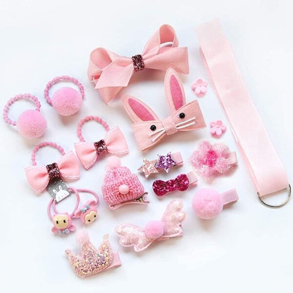 54 PCS Baby Hair Clips Set for Little Girls，VEGCOO Hair Rops Barrettes, Baby Girls Hair Accessories for Baby Girls Toddlers Kids Children as Birthday Christmas Children's Day Gift - Image 4