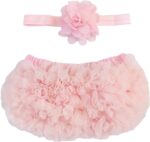 17 colors 2pcs Newborn Girls Chiffon Bloomer & Headband Set Newborn Photo Prop Baby Girl Cake Smash Outfit