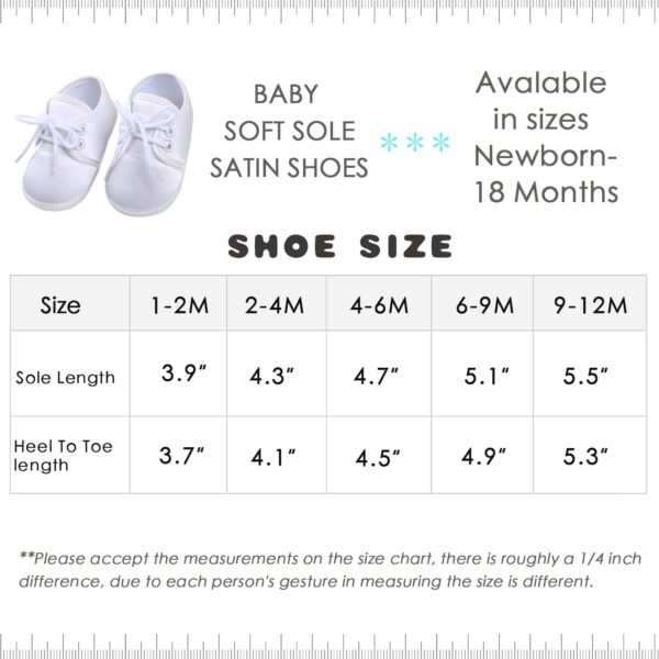 Booulfi Baby Boy Shoes Newborn White Shoes Socks for Infant Boy Girls,2 Pcs Christening Baptism Baby Shoes and Socks Set - Image 5