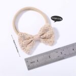 ZKSXOA 8 Pcs Baby Girl Bow Headbands & Hair Clips Set, Mini Hair Barrettes, Flowers Patterns, Bow Headbands, Elastics Hair Bands, Baby Hair Accessories, for Infant Newborn Toddlers Kids - Image 3