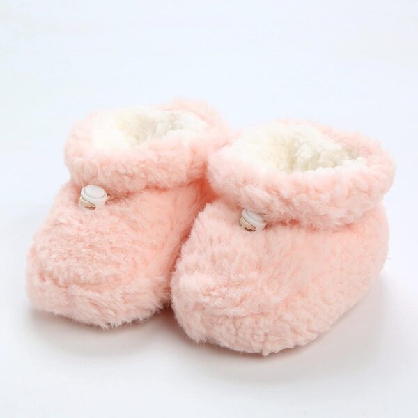 VYLYNL Boy Toddler Size 5 Boots Toddler Winter Plush Thickened Baby Shoes Soft Sole Warm Girls Socks Cotton Shoes For Babys Girls Infant Size 4 Shoes - Image 2