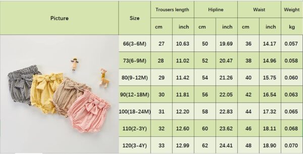 YILEEGOO Newborn Baby Bloomers Toddler Kids Girls Cotton Linen Bowknot Ruffle Shorts Diaper Cover - Image 7