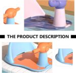 Kisangel Baby Bathtub Seat Baby Bathtub for Newborn Lightweight and Easy to Store Silent Blue Infant Shower Seat Backrest Support - Image 9