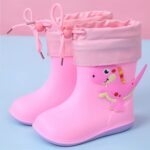 Water Boots In Large And Small Children Toddlers Children Children's Rain Shoes Boys And Girls Water Shoes Baby Rain Boots Size 5 Toddler Girl Boots - Image 2