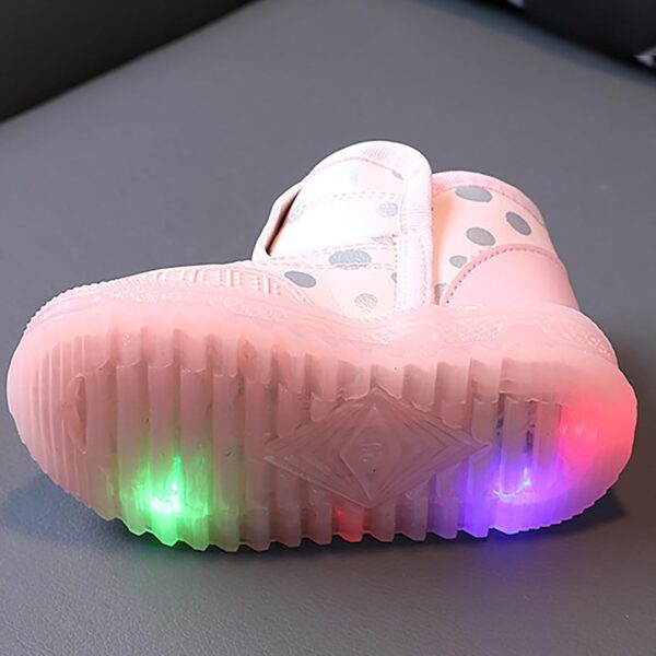 SRTUMEY Toddler Girl LED Walking Sneaker Light up Shoes for Boys Girls Birthday Gifts for Kids Baby Trainers Athletic Sport Shoes - Image 7