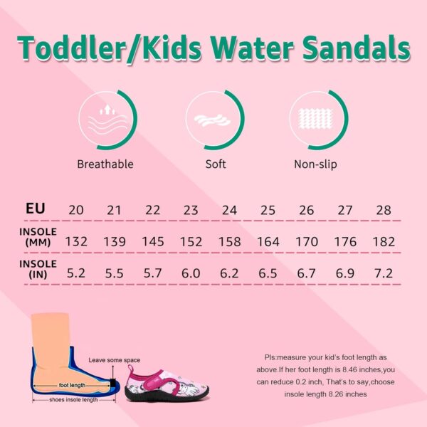 STQ KIDS Water Shoes Beach Shoes Qucik Dry Non-Slip for Summer - Image 7