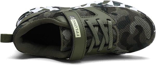 Little Boys Girls Sport Shoes Mesh Walking Footwear,Unisex Kids Sneakers Sports Running Boys Tennis Breathable Lightweight Fashion Camouflage Shoes for Boys - Image 3