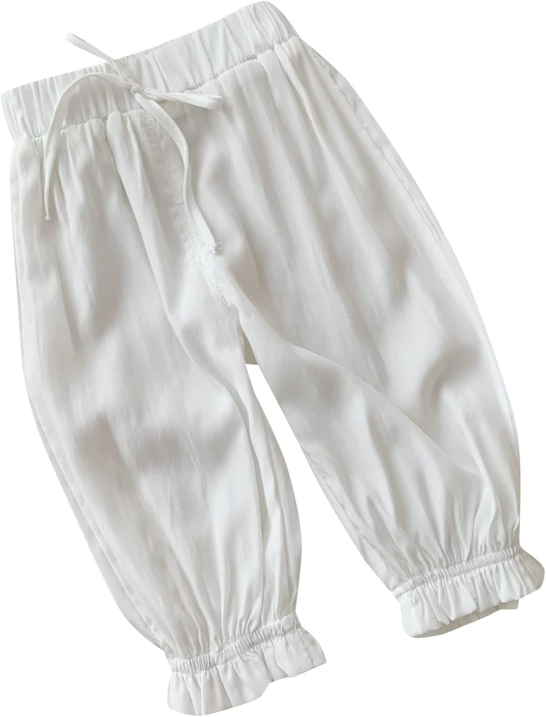 61c319M6rBL._AC_SL1500_.jpg Baby Girls Trousers Infant Casual Loose Harem Bloomers Pants Toddler Elastic Waist Solid Color Lightweight Basic Bottoms - Image 1