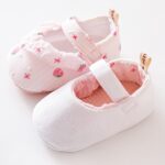 Infant Toddler Shoes Strawberry Prints Soft Soled Non Slip Socks Baby Floor Shoes Socks Spring and Summer Floor Socks Strip Shoes - Image 2