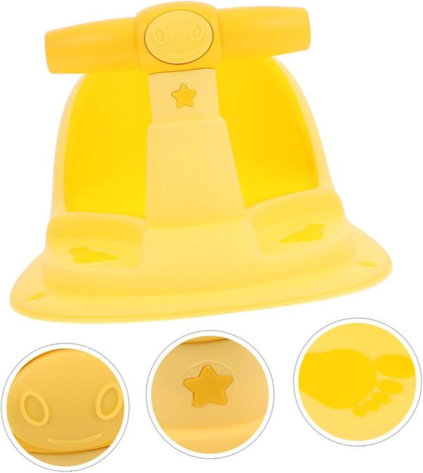 GARVALON Baby Bath Seat Secure Sturdy Bathing Chair Toddler Shower Seat for Bathing - Image 6