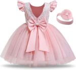 TTYAOVO Baby Girl Dress Toddler Flower Party Princess Dress - Image 2