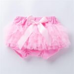 Cycling Shorts Set Newborn Infant Baby Girls Boys Bow Tie Solid Spring Summer Shorts PP Pants Bloomers Shorts Clothes Childrens Cycling Shorts (Pink, 3-6 Months) - Image 2