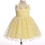 FYMNSI Baby Girls Toddler Kids Princess Tutu Bowknot Spaghetti Straps Princess Tulle Dress for Birthday Wedding Halloween Costume Festival - Image 4