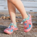 Mateju Kids Water Shoes for Kids Girls Boys, Unisex Toddler Swim Aqua Shoes Quick Dry Non-Slip Lightweight Barefoot Beach Shoes for Summer Swimming Pool Sport Surf, Geometric Patterns - Image 3