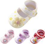 Infant Baby Sandal Sneaker Baby Boy Girl Summer Shoes with Flower Outdoor Indoor First Walker Toddler Girls Soft Sole Crib Dress Shoes - Image 2