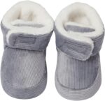 Baby Boy Booties 6 12 Months Baby Outdoor Boots Soft Warm Shoes First Cotton Walkers Boys Girls Boots Baby Infant Plush Snow Baby Shoes Winter Snow Boots for Kids Infant Trainers Boots - Image 2