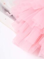 RUNQHUI Little Girls Ruffle Layered Tulle Bloomers Elastic Waistband Bowknot Tutu Skirts for Birthday Party - Image 6