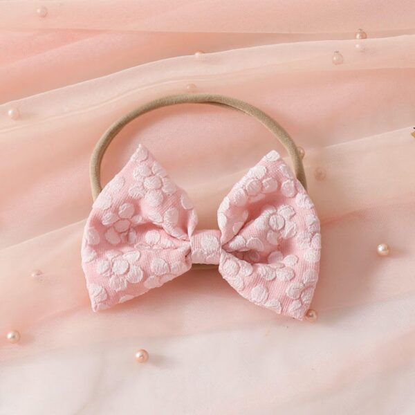 Valcatch Toddler Baby Girl Summer Dress Ruffle Long Sleeve Round Neck Button Bow Butterfly Mesh Dress with Hairband for 1-3 Years - Image 6