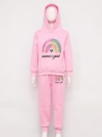 Kvysinly Girls Clothes Rainbow Print Long Sleeve Hoodie Tops with Stretch Pants Spring Fall Winter Outfits - Image 5