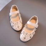 Floral Girls Princess Baby Leather Toddler Kids Infant Shoes Dance Sandals Baby Shoes Fashionable Shoes Foootwear - Image 3