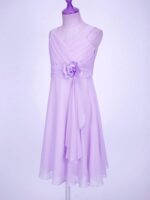 iEFiEL Kids Flower Girl Wedding Party Dress Junior Bridesmaid Dress Ruched A-line Summer Dresses - Image 3