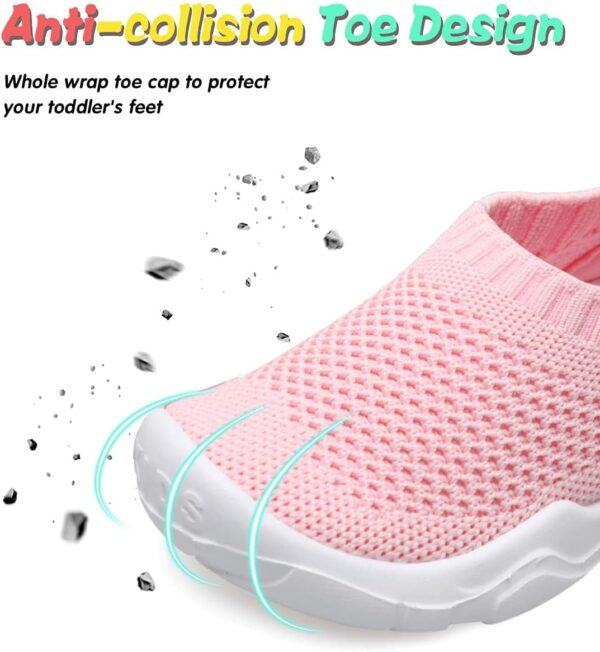 JIASUQI Toddler Shoes Boys Girls Slip On Shoes Kids Lightweight Breathable Sneakers - Image 3