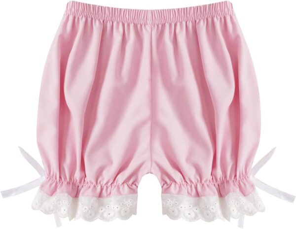 CHICTRY Kids Girls Dance Shorts Ruffle Bowknot Bloomers with Lace Trim Pettipant Safety Shorts Undershorts Bottoms Underwear - Image 6