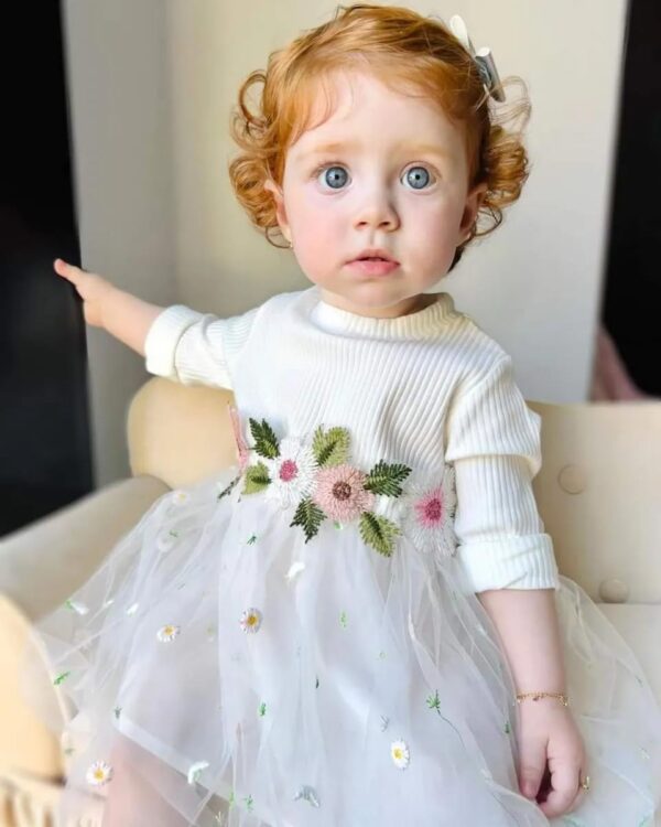 Tearfuty Baby Girl Clothes Dress Long Sleeve Mesh Tulle Dress - Image 5