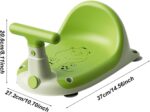 Baby Bath Seat, Nonslip Motorcycle Shaped Toddler Stool, Stable, Comfortable Bathroom Shower Chair for Babies, Secure Design for Easy Bath Time Fun and Safety, 14.57x10.71 Inches - Image 2