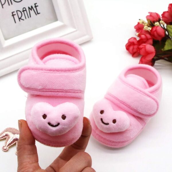 IQYU Newborn First Hiking Shoes Baby Girls Boys Toddler Shoes Girls Baby Shoes 0 6 Months Cotton Shoes Crawling Shoes Newborn 0 3 Months First Walking Shoes Baby Christening Shoes - Image 3