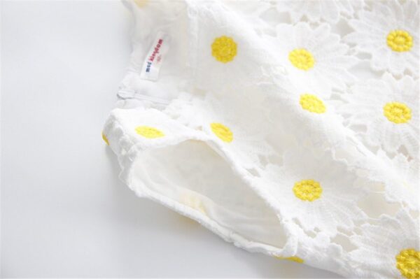 Mud Kingdom Little Girls Sleeveless Floral Sundress Lace Zipper Round Neck Elegant Tank Dress 2-10 Years - Image 4