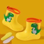 Bog Snow Boot Toddler Kids Children Rain Boots Boys Girls Baby Dinosaur Rain Shoes Non Slip Rubber Boots Size 4 Boy Boots - Image 5