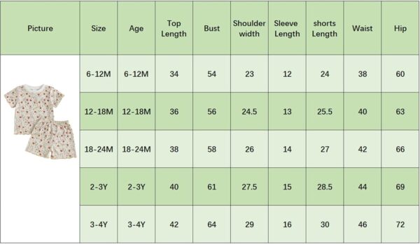 Baby Girls Summer Two Piece Outfits Floral Print Crew Neck Short Sleeve Top Lettuce Trim Elastic Shorts Set Toddler Girl Sets Kids Clothes - Image 7