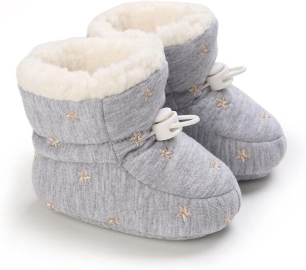 Infant Boys Shoes Baby Shoes Warm Short Boots Shoes Fashion Printing Non Slip Breathable Boots Size 4 Shoes for Baby Girls - Image 2