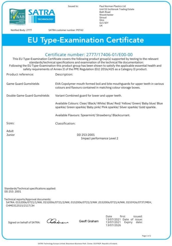 Boil & Bite Mouth Guard/Gum Shield – Mouldable Mouthguard/gumshields - CE Approved, School Sports, Rugby, Hockey, Boxing, GAA, Martial Arts - Image 16
