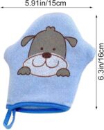 Baby Wash Mitt Soft Bath Mitt Gloves Washcloth Cute Animal Shower Bathing Mitt Loofah for Baby Toddler Kids - Image 2
