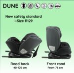Nania - Dune Car seat 360° Swivel I-Size 40-150 cm - Evolutive from Birth to About 12 Years - Group 0+/1/2/3 - isofix attachments - Side Protectors - Image 8