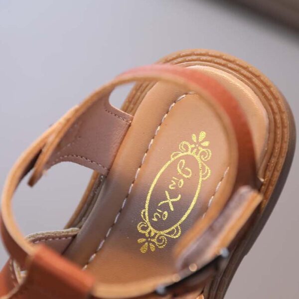 HAOLEI Infant Baby Boys Girls Summer Sandals Closed Toe Gladiator Roman Sandals Soft Sole First Walking Shoes Anti Slip Casual Crib Flat Shoes Prewalkers Toddler 1-6 Years - Image 4