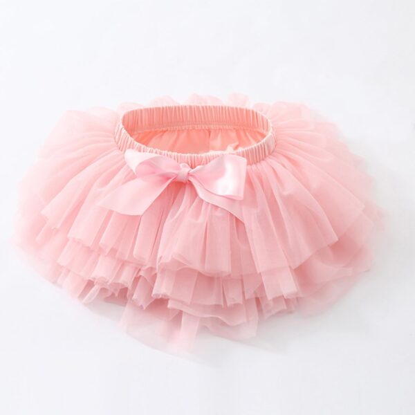 Beganly Baby Girls Soft Fluffy Ruffles Tulle Skirt with Diaper Cover Toddler Princesses Party Tutu Sets with Flower Headband - Image 2