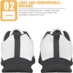 Showudesigns Boys Girls Shoes Kids Sneakers Lightweight Lace up Black - Image 5