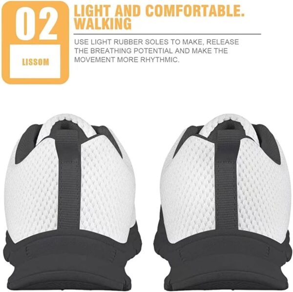 Showudesigns Boys Girls Shoes Kids Sneakers Lightweight Lace up Black - Image 5