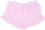 Agoky Baby Girls Bloomers Double Seersucker Ruffle Short Pants Summer Breathable Shorts Underpants - Image 2