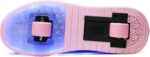 Boys and Girls LED Roller Skates Shoes with Double Wheels Trainers Technical Retractable Skateboarding Shoes for Kids Light up Shiny Luminous Sneakers Best Gift for Party Birthday Christmas Day - Image 3