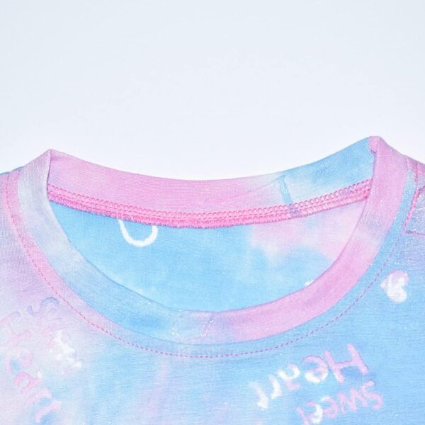 Peacolate 2-8T Girl Short Set 2Pc Casual Outfit Denim Overall T-Shirt - Image 5