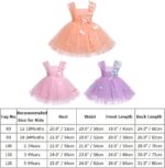 Toddlers Flower Girls Dress Kids Baby A-line Butterflies Decorate Sleeveless Tutu Dress for Princess Party Wedding Birthday Bridesmaid - Image 6