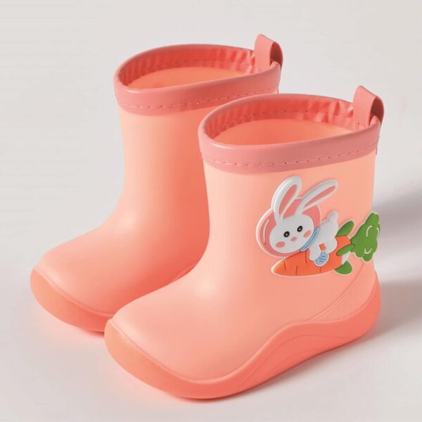 Baby Shoes 12 18 Months Boys Outdoor Babies Cute Rabbit Character Rain Shoes Children's Rain Shoes Boys and Girls Water Shoes Baby Rain Boots Water Boots Baby Shoes Girls 18 24 Monthsunisex Baby - Image 2
