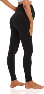 Foucome Women's Over Bump Super Soft Support Maternity Leggings Cropped Pants - Image 3